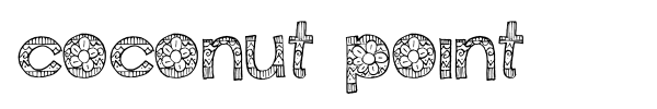 Coconut Point font preview